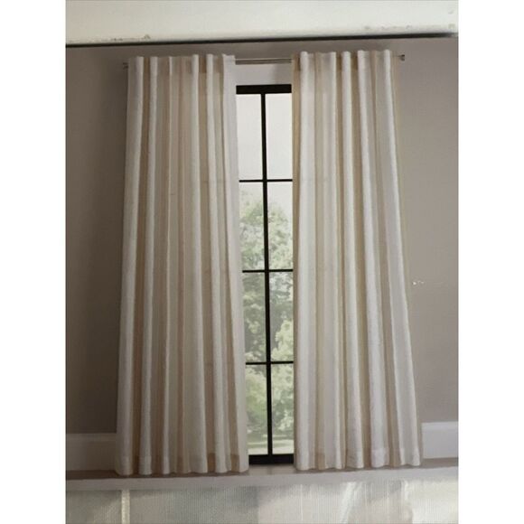 UGG Tarea Set 2 Light Filter Window Panels/Curtains Rod Back Tab Gray Violet 84" - Picture 7 of 7